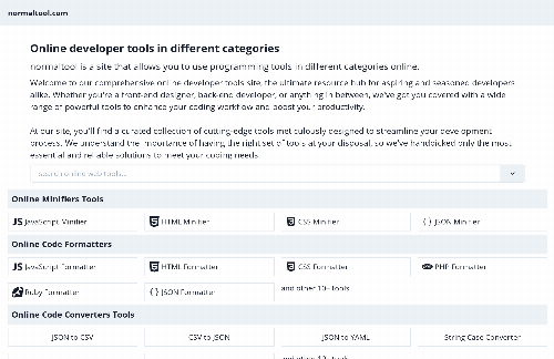 startuptile Web Developer Tools-