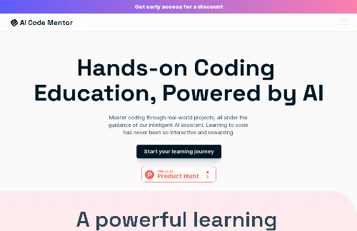 startuptile AI Code Mentor-Hands-on Coding Education Powered by AI