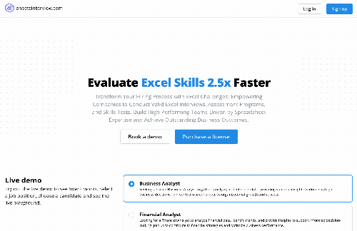 startuptile SheetsInterview-An interview platform for Excel/Google Sheets - Evaluate Exc