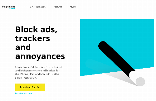 startuptile Magic Lasso Adblock-Fast  and efficient ad blocker for the iPhone iPad and Mac