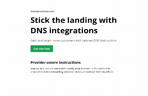 startuptile DnsInstructions.com-Your best DNS onboarding experience