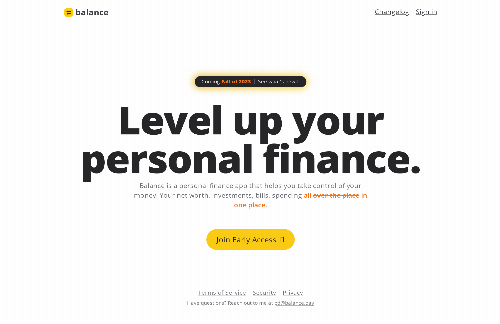 startuptile Balance-Level up your personal finance