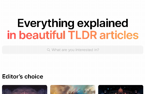 startuptile AI-Powered Encyclopedia – Beautiful TLDR Articles-