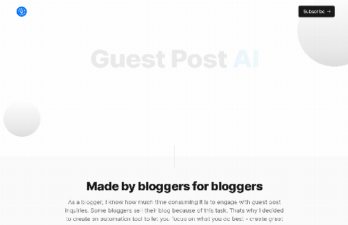 startuptile GuestPostAI-Automation of guest and sponsored posts email requests