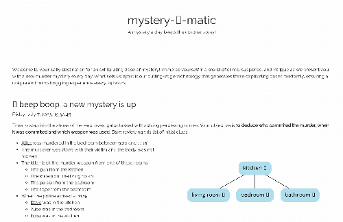 startuptile Mystery-o-matic – A daily murder mystery to solve-