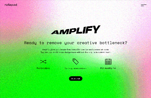 startuptile Amplify-Unlimited design & copywriting from a world class team. 